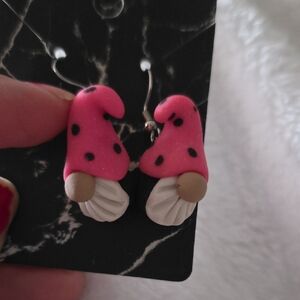 Pink Gnome Resin Artisan Resin Earring Collectibles BUNDLE OR TRADE ONLY PLS